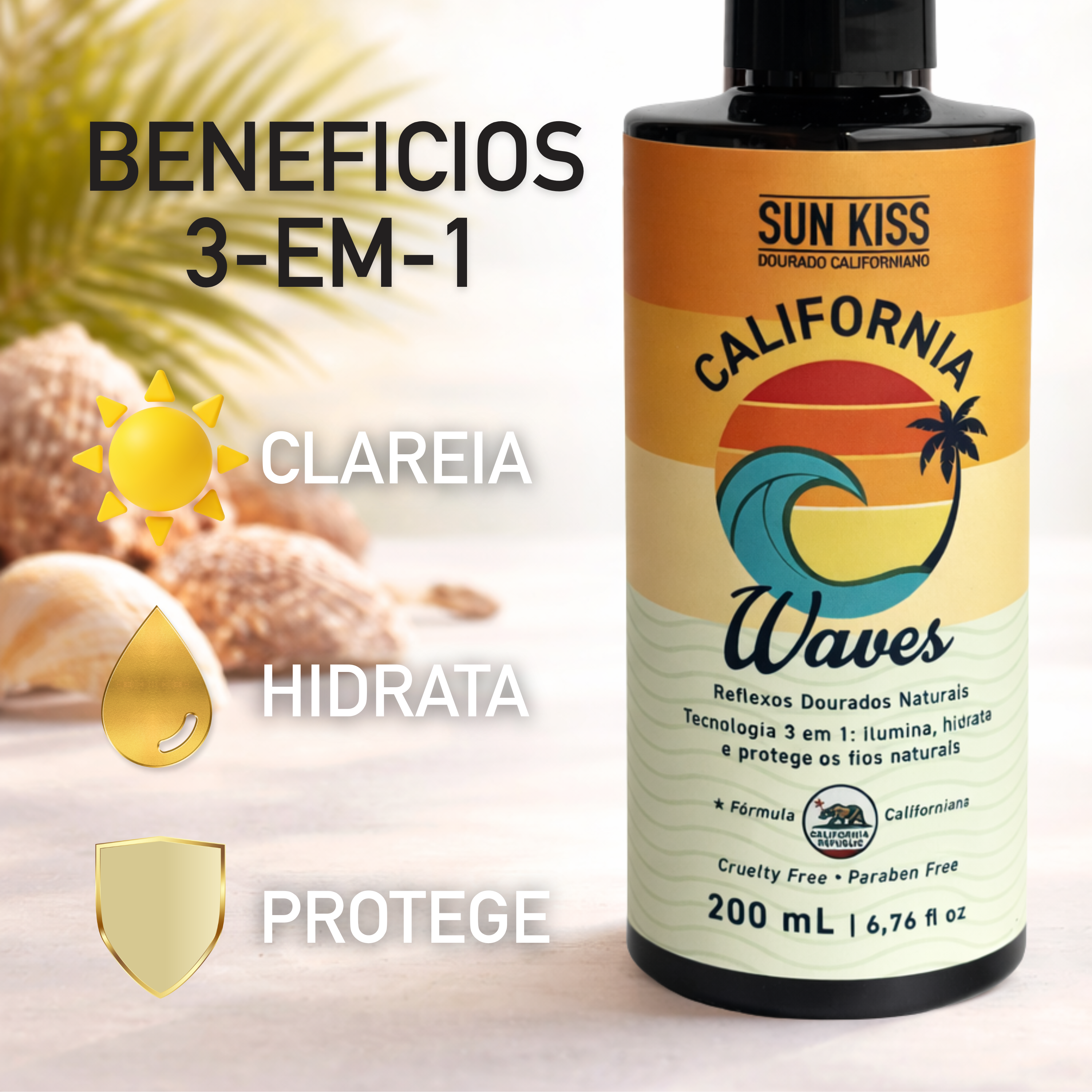 California Waves Sun Kiss – Mechas Californianas 200ml